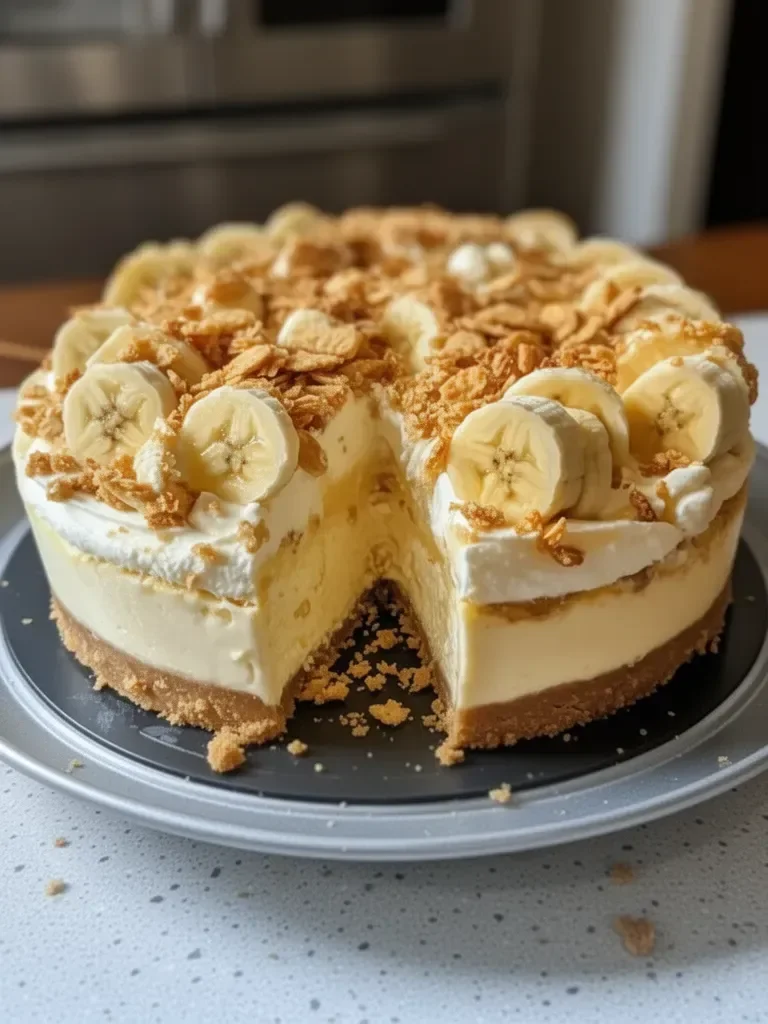 Banana Pudding Crunch Cheesecake