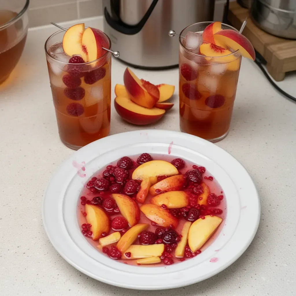 Bellini Peach Raspberry Iced Tea