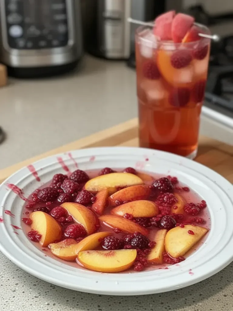 Bellini Peach Raspberry Iced Tea