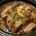 Best Crock Pot French Onion Pot Roast - wineandcookie