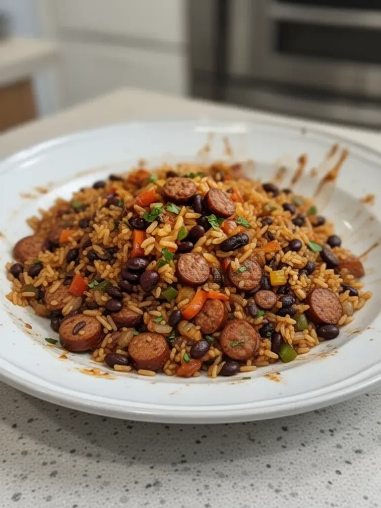 Black Beans and Rice with Sausage