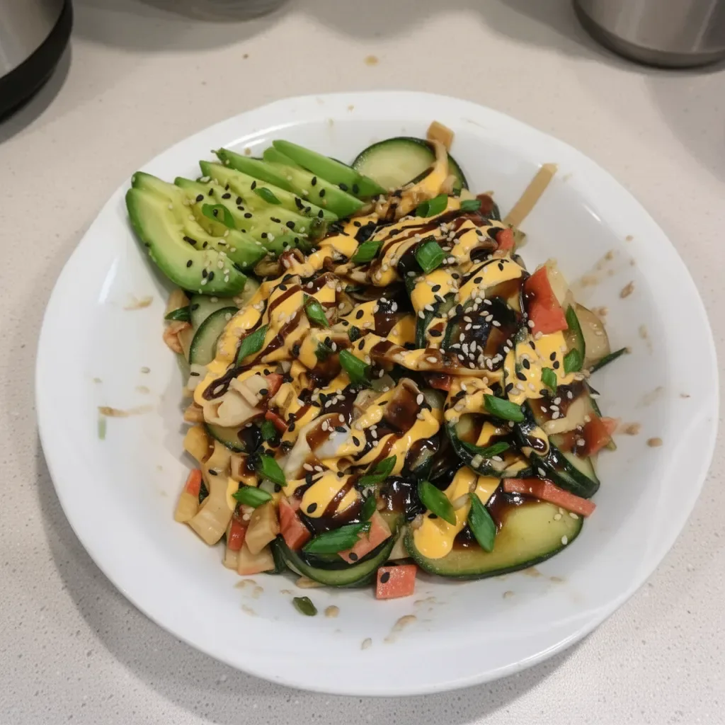 California Roll Cucumber Salad