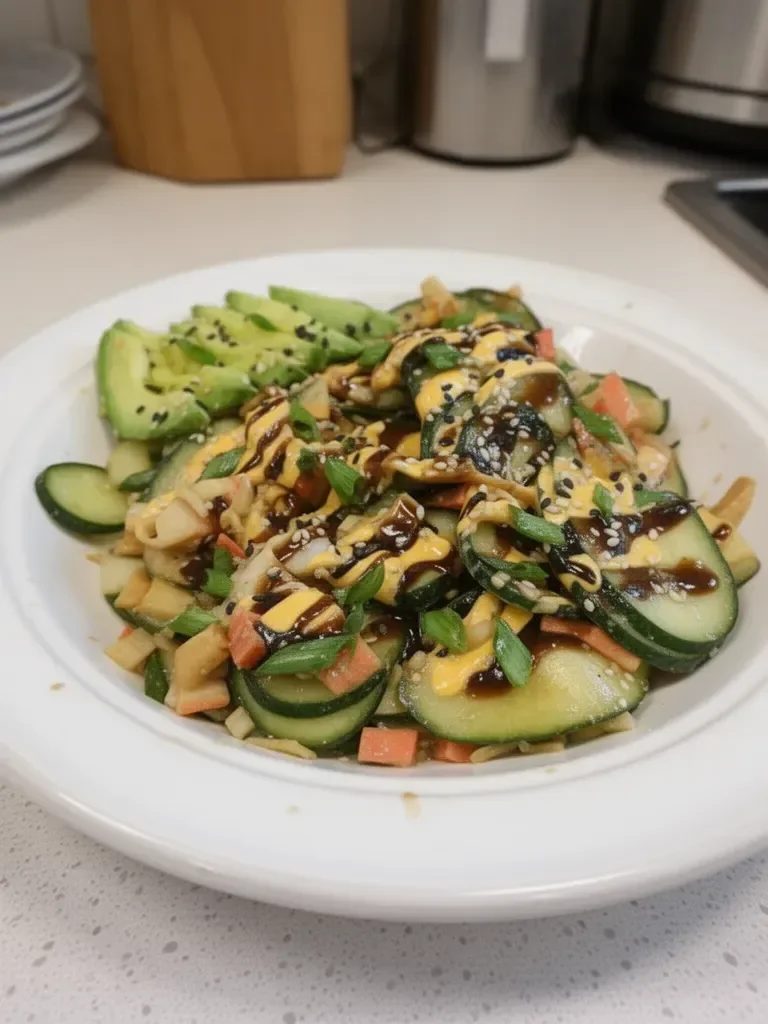 California Roll Cucumber Salad