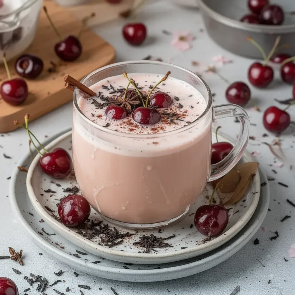 Cherry Earl Grey Milk Tea 16 Cherry Earl Grey Milk Tea