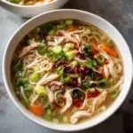Classic Ginger Garlic Chicken Noodle Soup