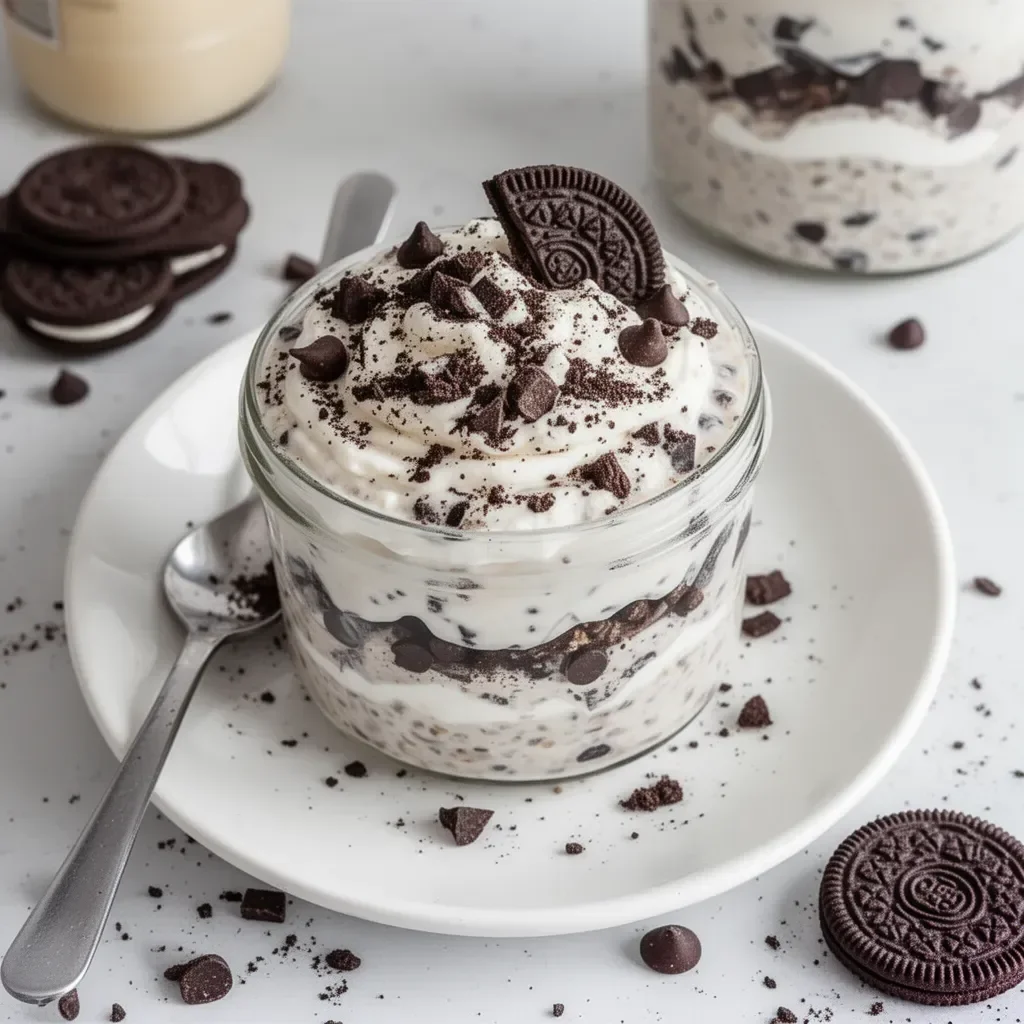 Cookies and Cream Overnight Oats