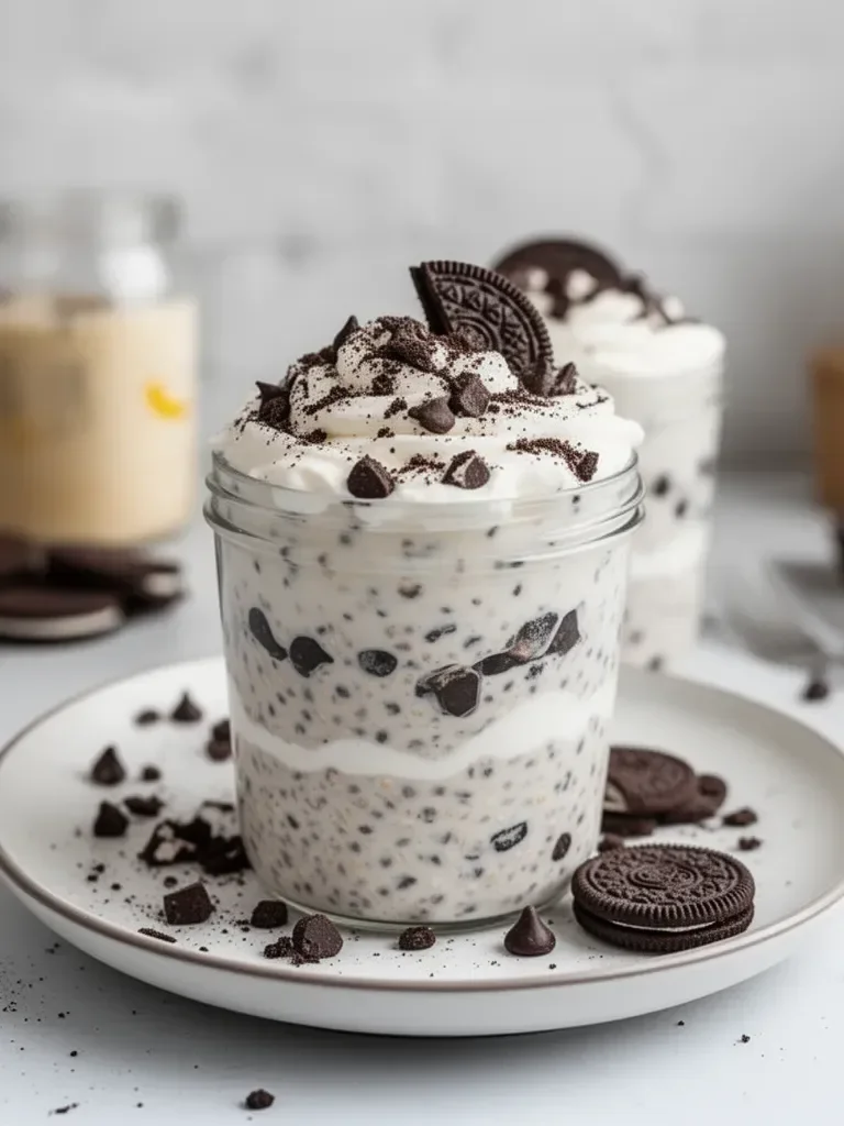 COOKIES AND CREAM OVERNIGHT OATS RECIPE