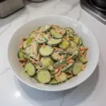 Creamy Asian Cucumber Salad Bowl