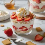 Creamy Strawberry Cheesecake Overnight Oats - loudasrecipes