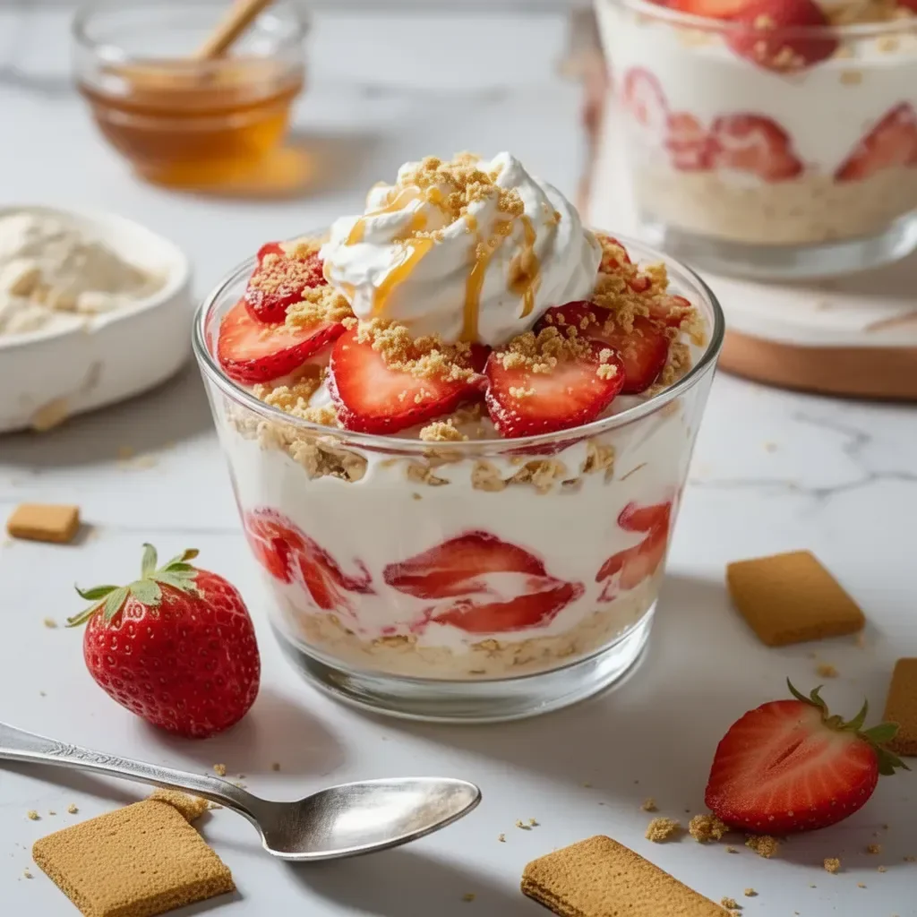 Creamy Strawberry Cheesecake Overnight Oats – loudasrecipes