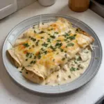 Creamy White Chicken Enchiladas
