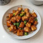 Crispy Honey Garlic Tofu