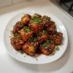 Crispy Honey Garlic Tofu