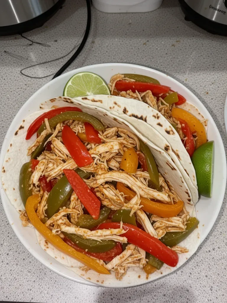 Crockpot Chicken Fajitas