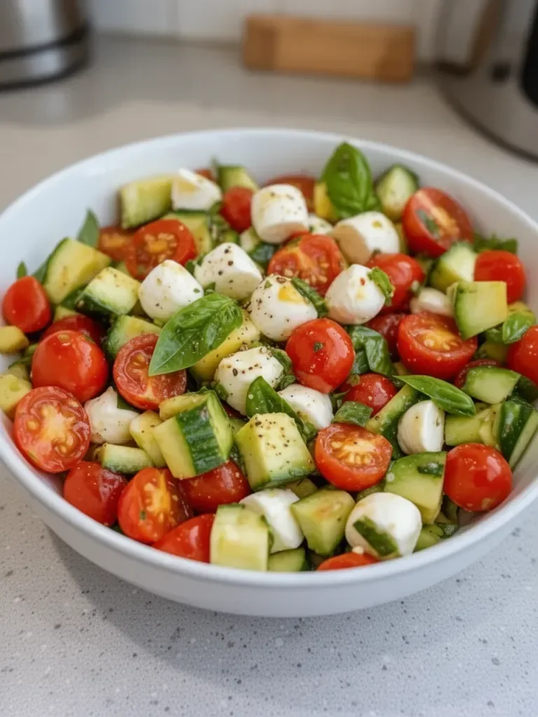 Cucumber Mozzarella Salad