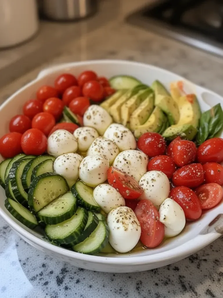 Cucumber Mozzarella Salad