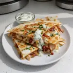 Easy Chicken Bacon Ranch Quesadilla