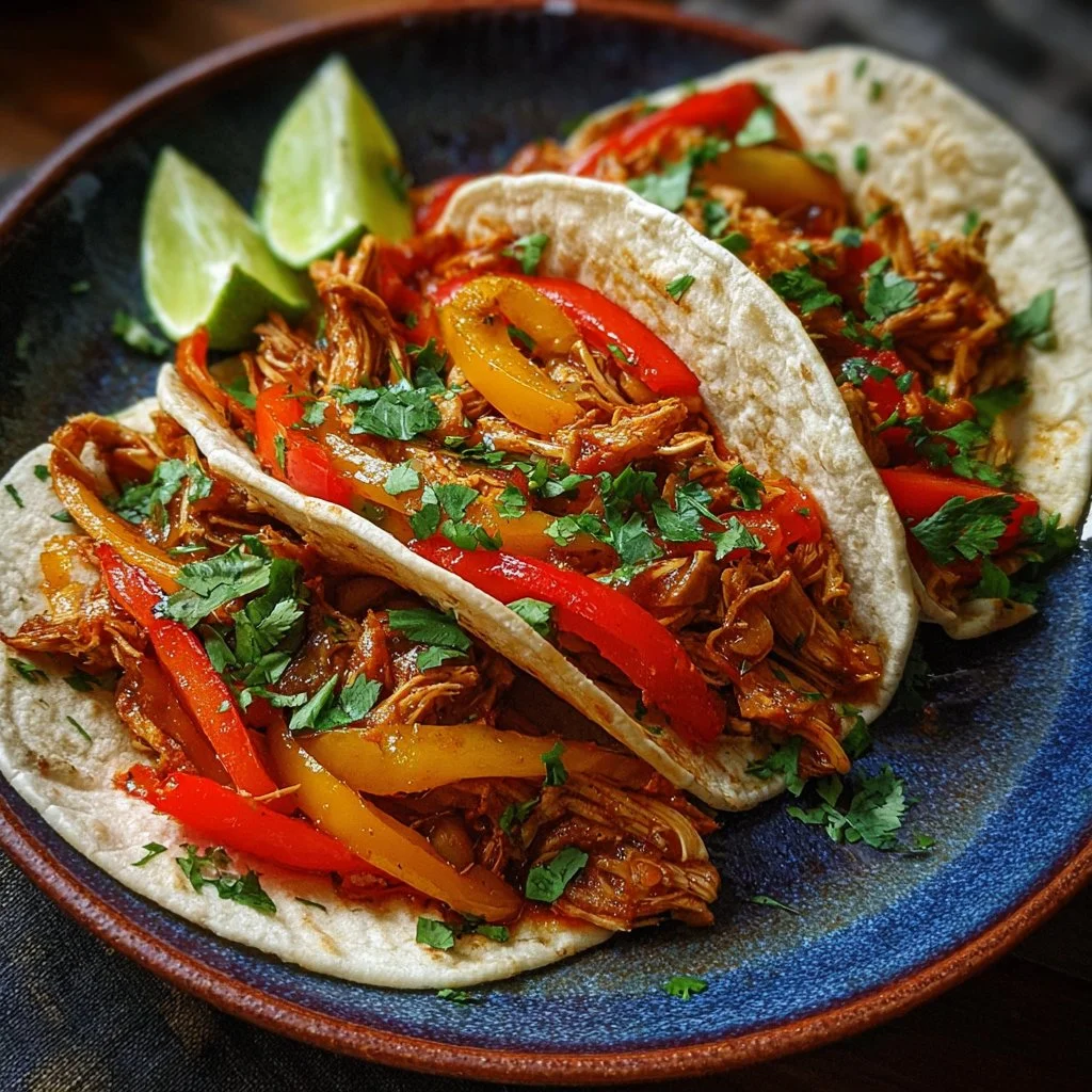 Easy Crockpot Chicken Fajitas