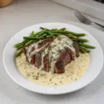 Garlic Butter Steak With Parmesan Cream Sauce