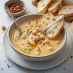 Garlic Chickpea Soup