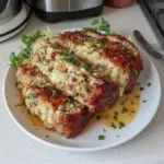 Garlic Parmesan Chicken Meatloaf