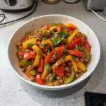 Ground Turkey and Peppers