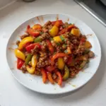 Ground Turkey and Peppers