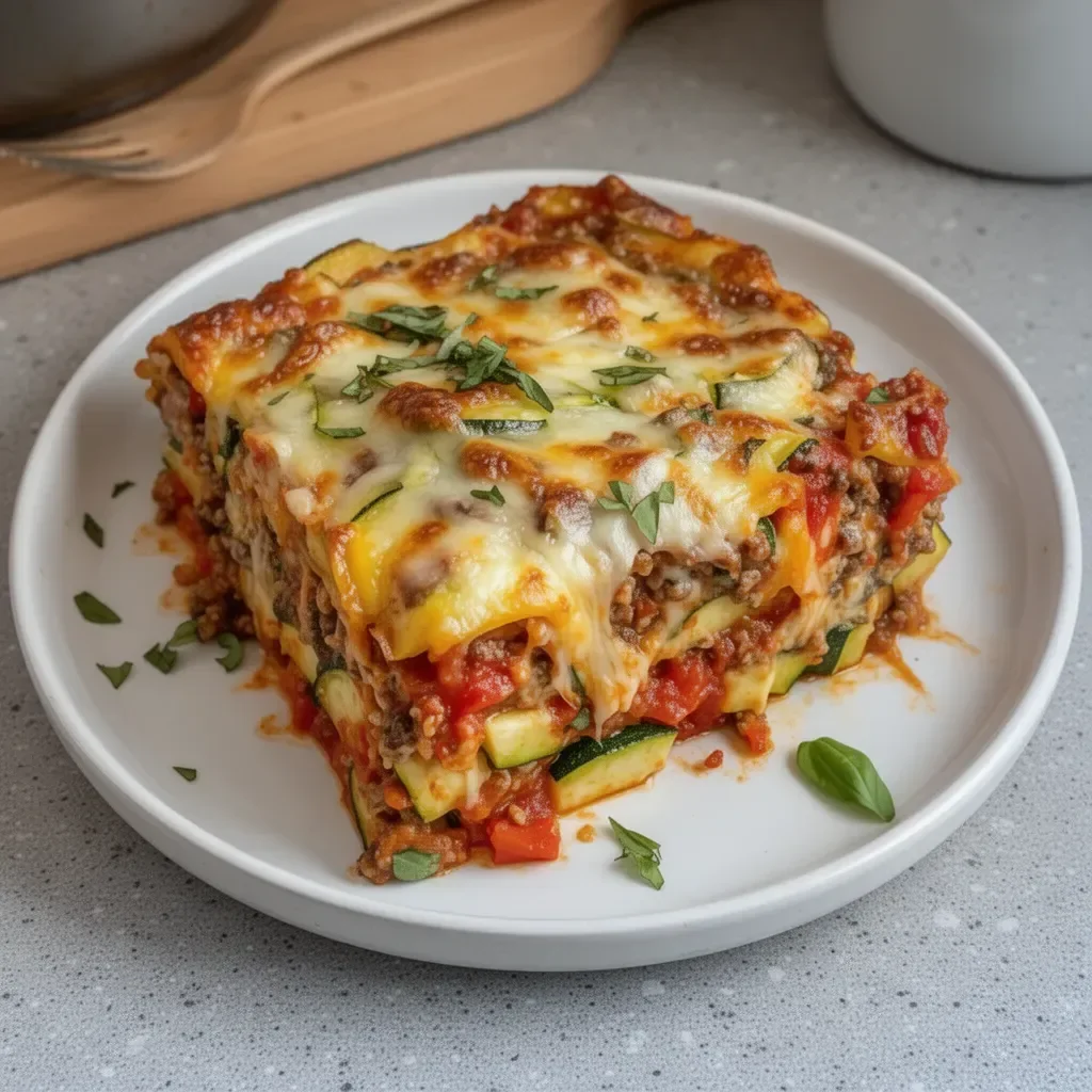 Guilt-Free Zucchini Pizza Casserole