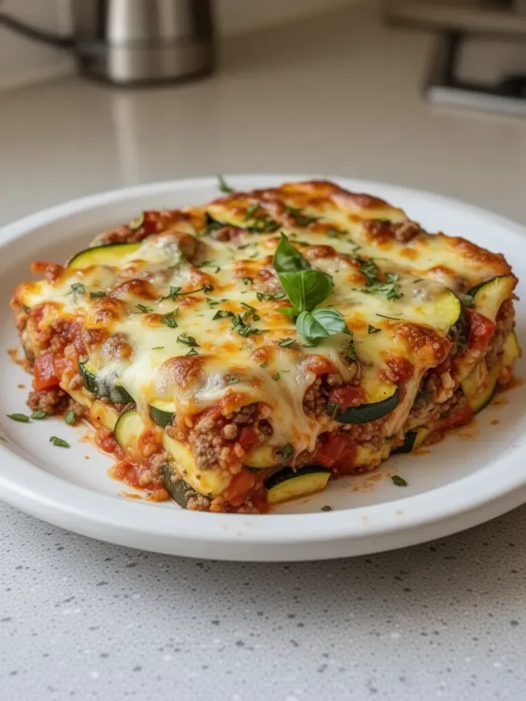 Guilt-Free Zucchini Pizza Casserole