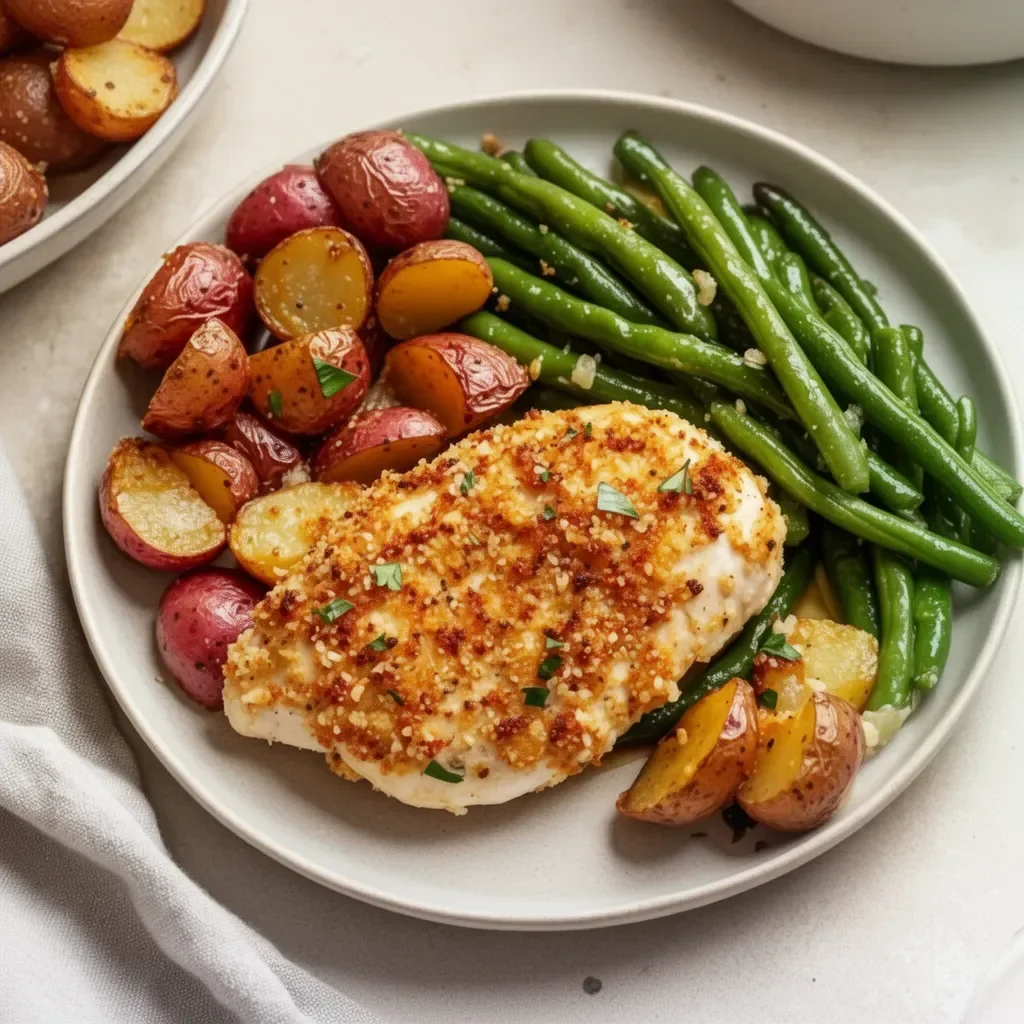 Healthy Chicken Parmesan with Vegetables