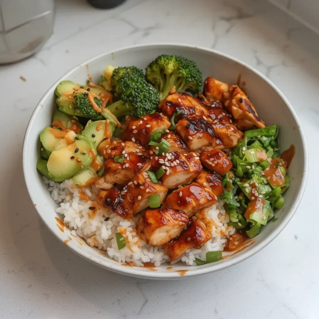 Healthy Sticky Chicken Bowls
