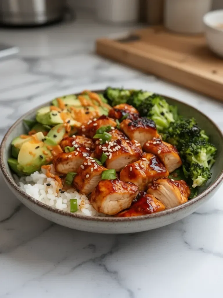 Healthy Sticky Chicken Bowls Quick and Delicious Recipe