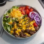 High-Protein Cheeseburger Bowls