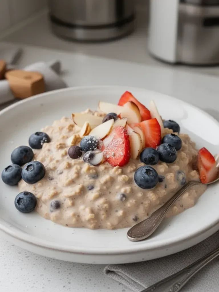 High Protein Overnight Oats with Protein Powder