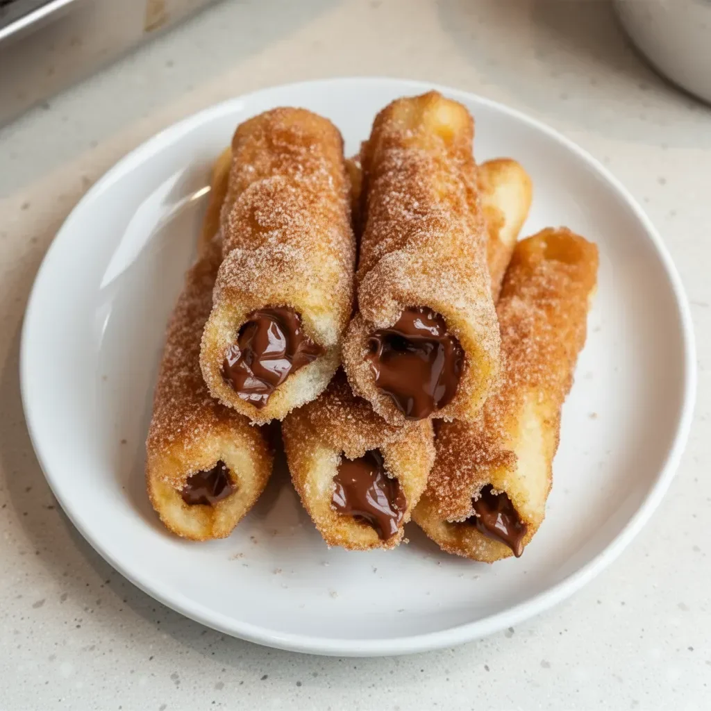 Homemade Churro Bites with Nutella