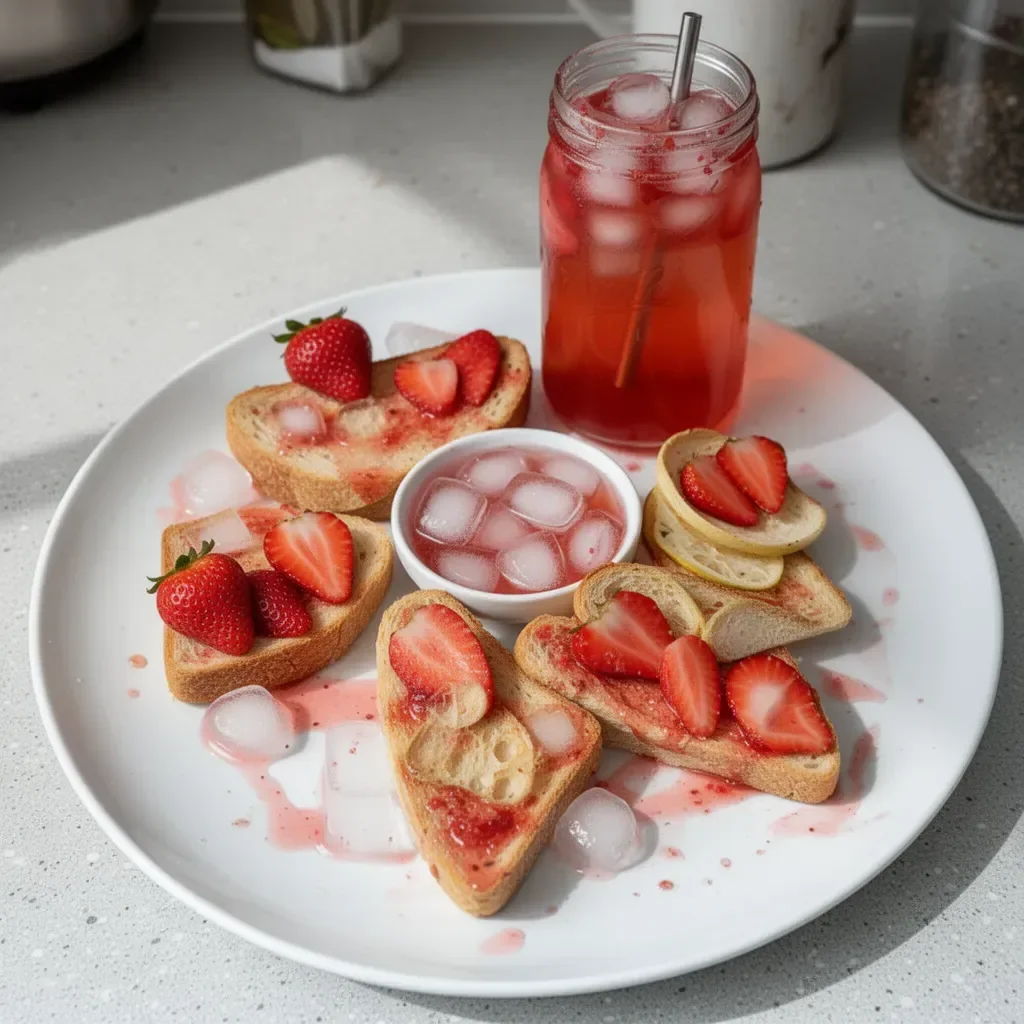 Iced Strawberry Green Tea