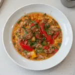 Keto Stuffed Pepper Soup