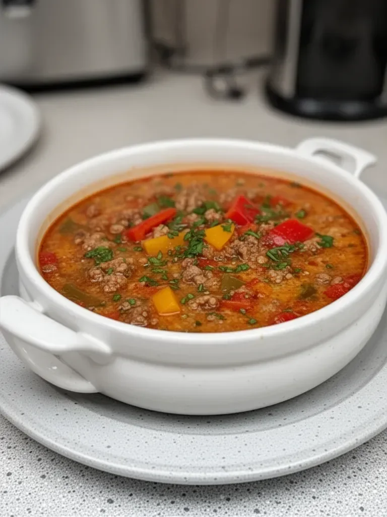 Keto Stuffed Pepper Soup