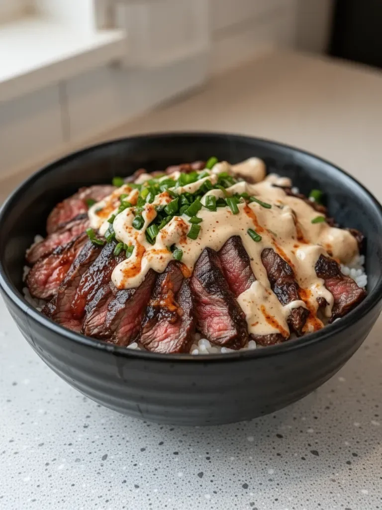 Korean BBQ Steak Rice Bowls