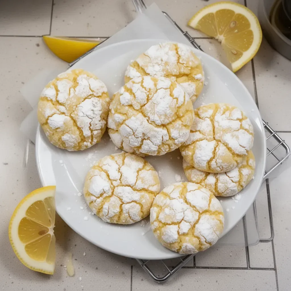 Lemon Crinkle Cookies
