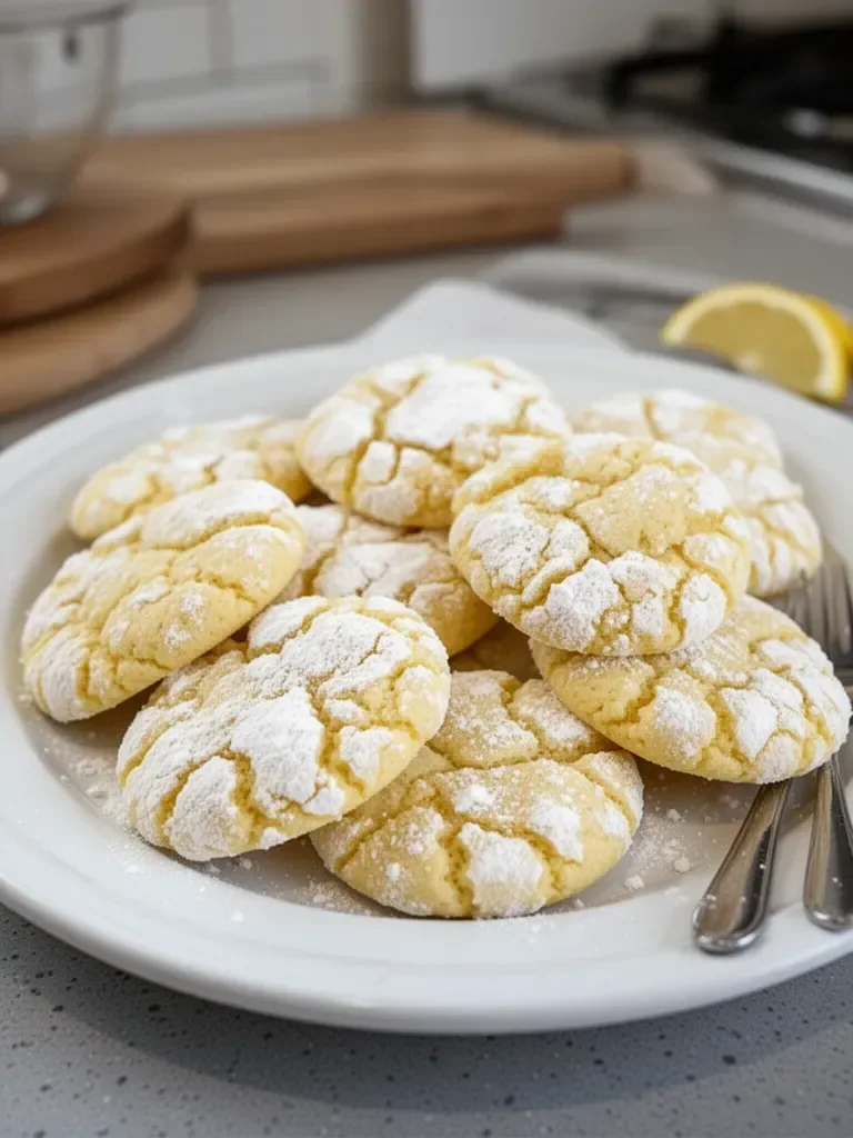 Lemon Crinkle Cookies