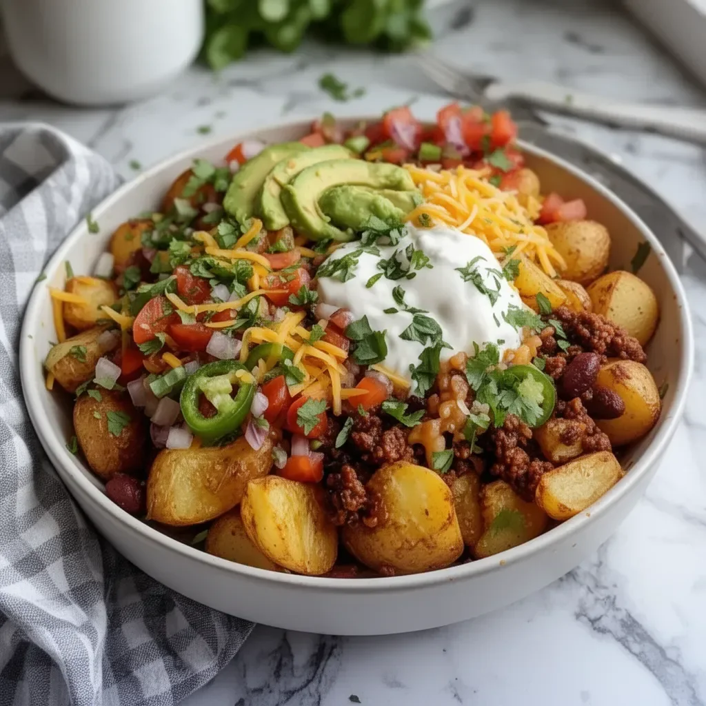 Loaded Potato Taco Bowl