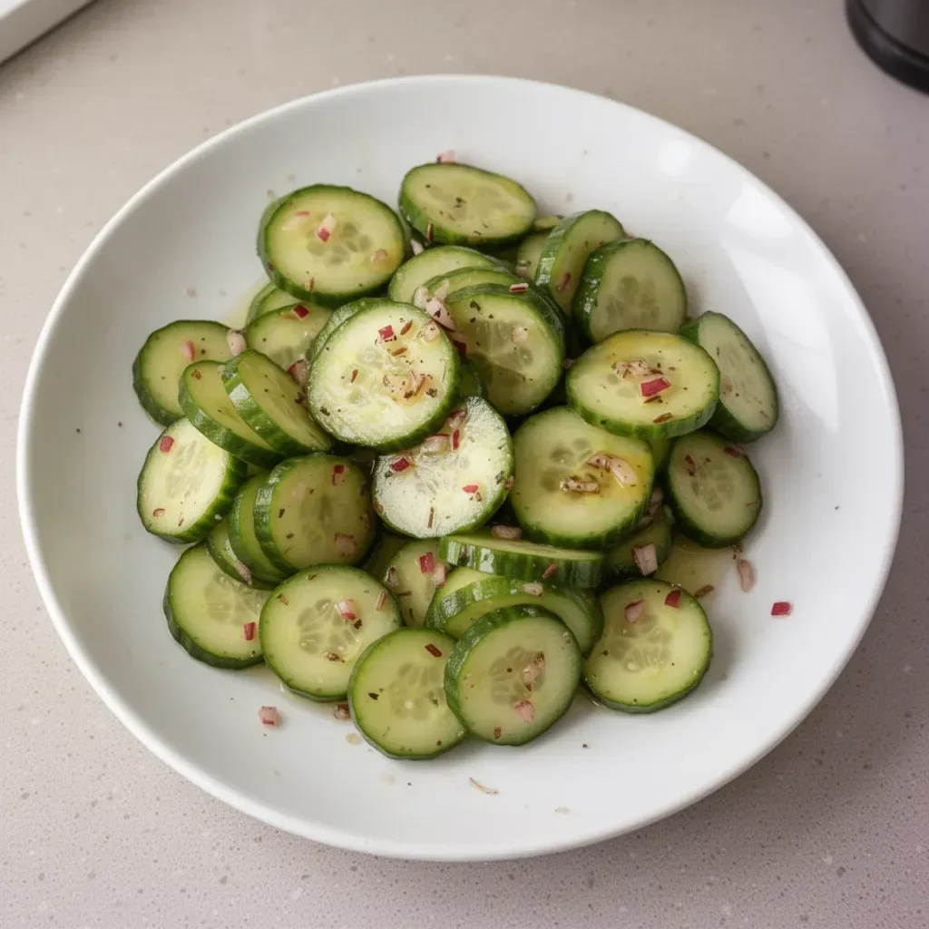 Low Carb Apple Cider Vinegar Cucumber Salad