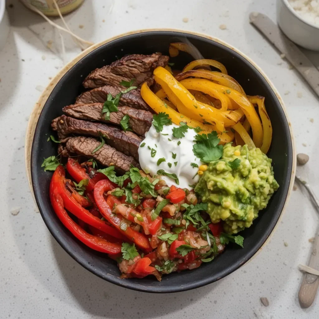 Low Carb Steak Fajita Bowl