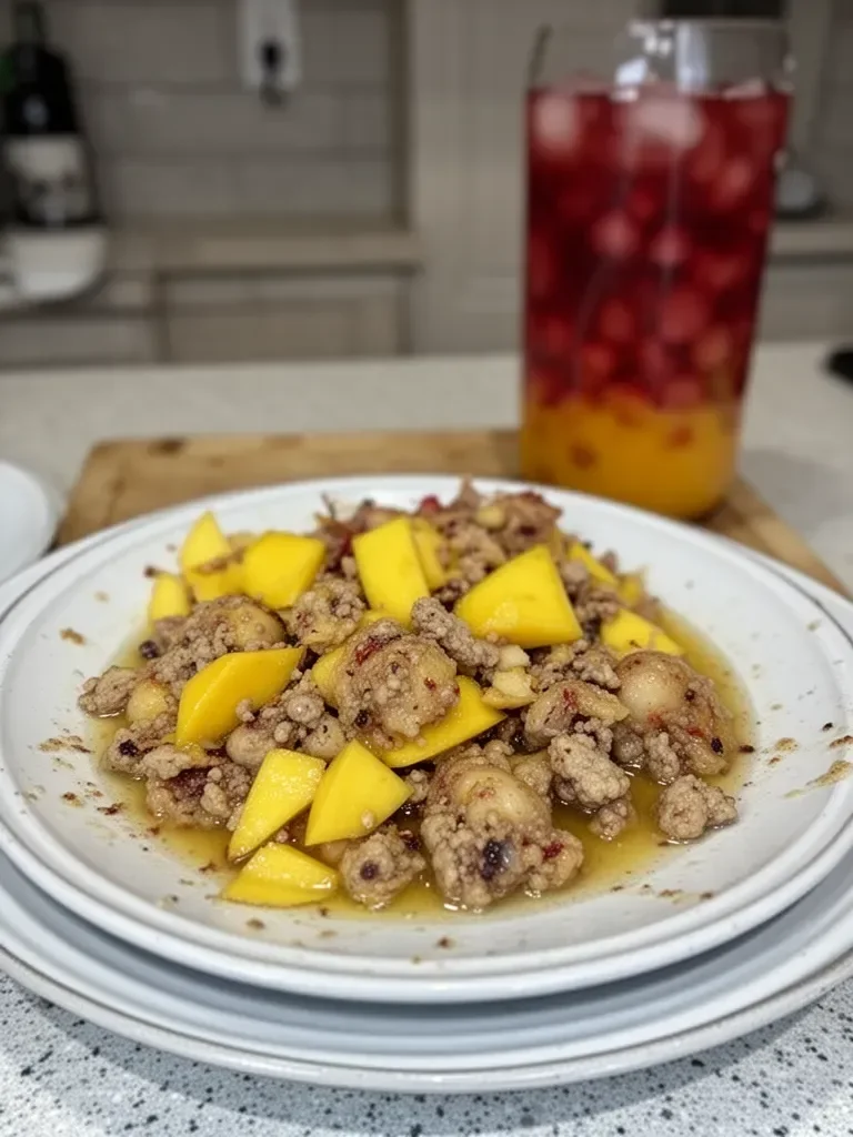 Mango Hibiscus Iced Tea