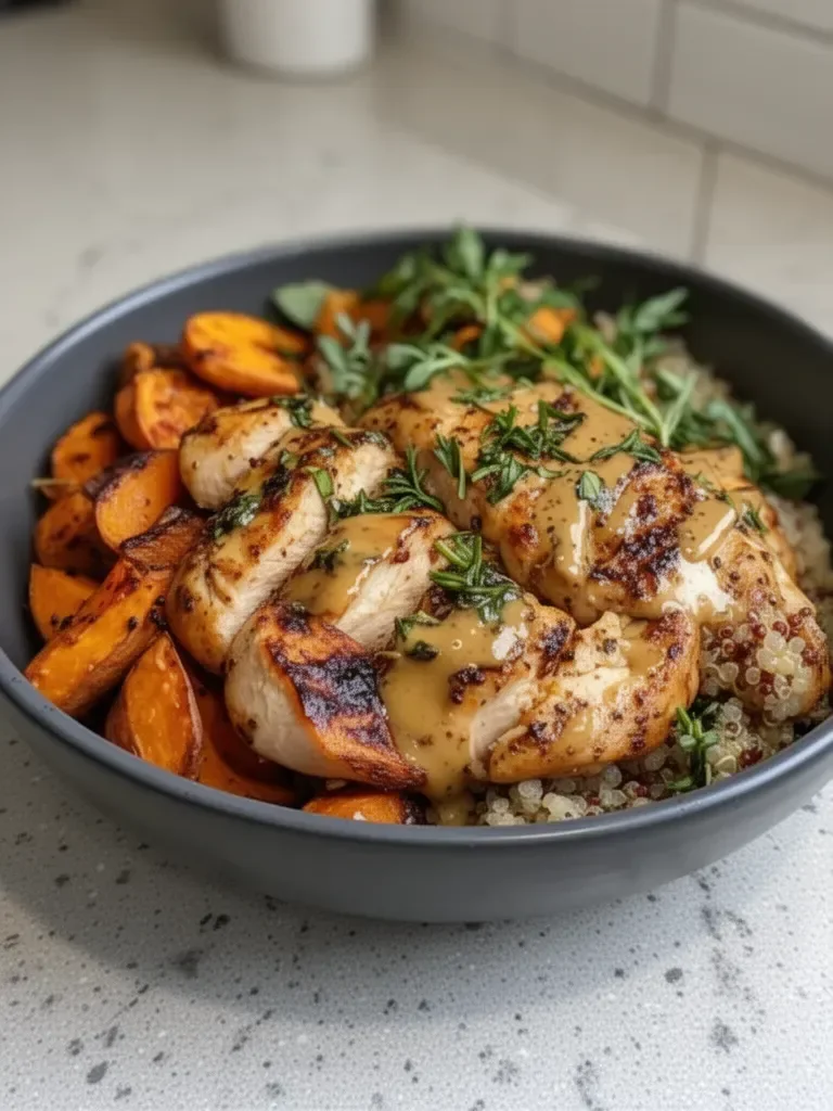 Maple Dijon Chicken & Sweet Potato Bowls That Comfort Your Soul