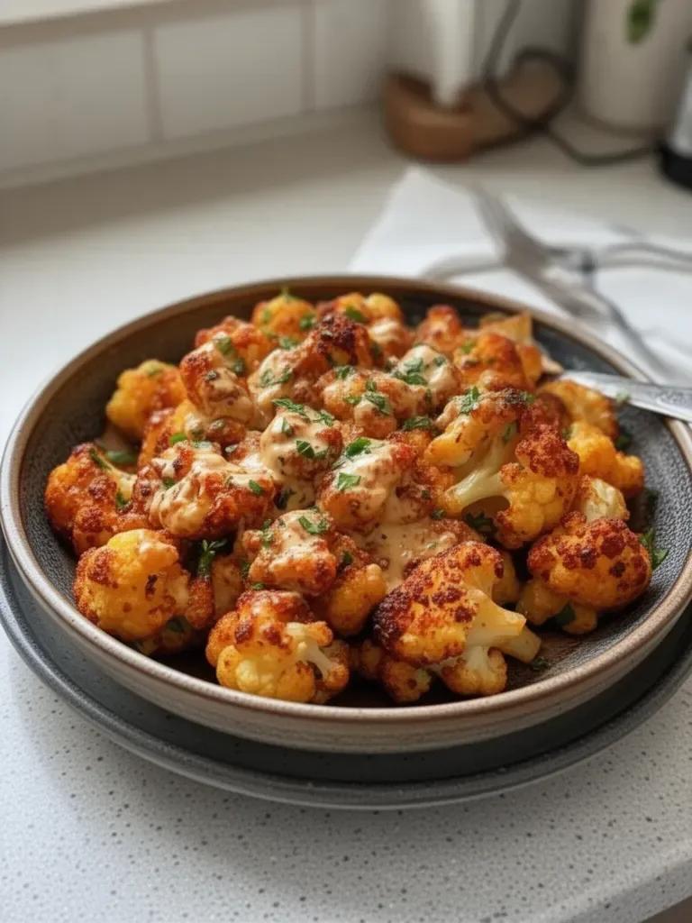 Moroccan Cauliflower with Tahini-Honey