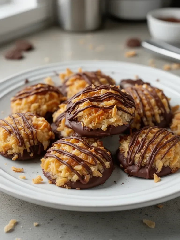 No Bake Samoa Cookies