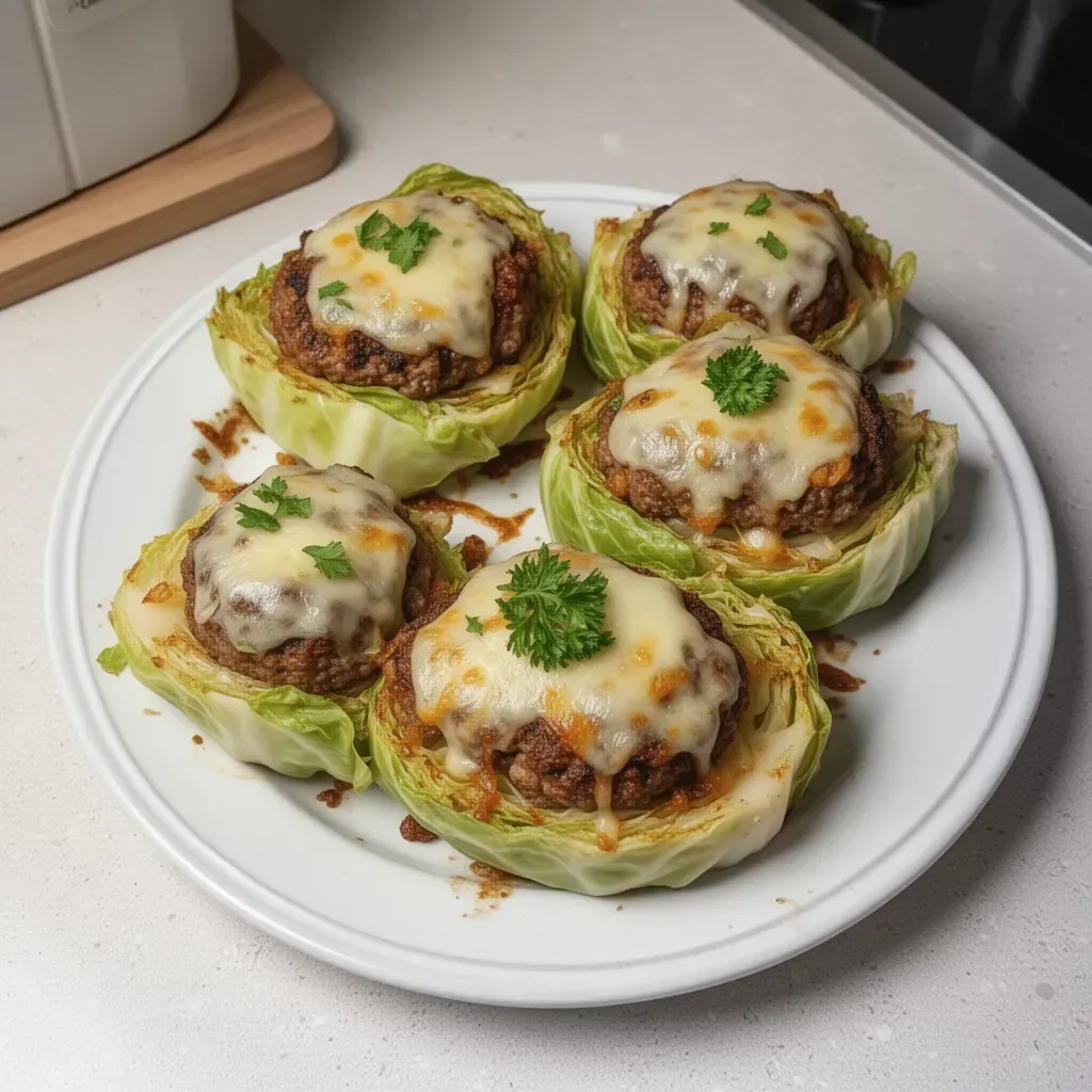 Oven-Baked Cabbage Burgers