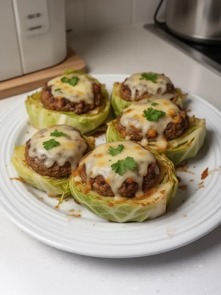 Oven-Baked Cabbage Burgers: A Healthy Twist on Classic Flavor
